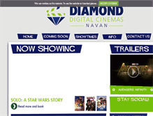 Tablet Screenshot of diamonddigitalcinemas.com